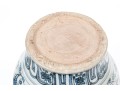 Chinese Ming Style Blue And White Porcelain Vase With Enameled Lid