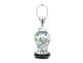 Chinese Famille Rose Porcelain Lidded Baluster Jar Mounted As A Table Lamp