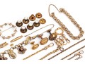 Collection Of Assorted Vintage And Contemporary Gold Filled Jewelry Pieces