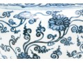 Chinese Ming Style Blue And White Porcelain Vase With Enameled Lid