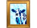 Adam Bysotoskey Acrylic On Canvas, Blue Cow, 2011