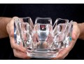 Orrefors Crystal Monteith Form Footed Bowl 