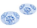 Pair Of Meissen Blue And White Porcelain Plates