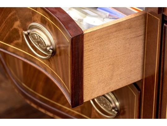 Henkel Harris Federal Style Mahogany Oxbow Sideboard