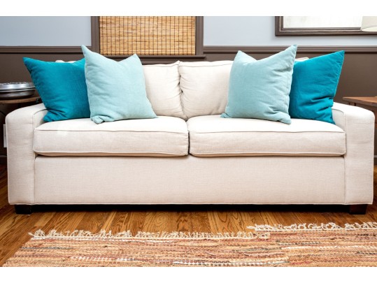 Mitchell Gold + Bob Williams Upholstered Loveseat Sofa (1 Of 2)