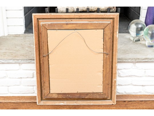 French Baroque Style Carved Gesso And Giltwood Mirror