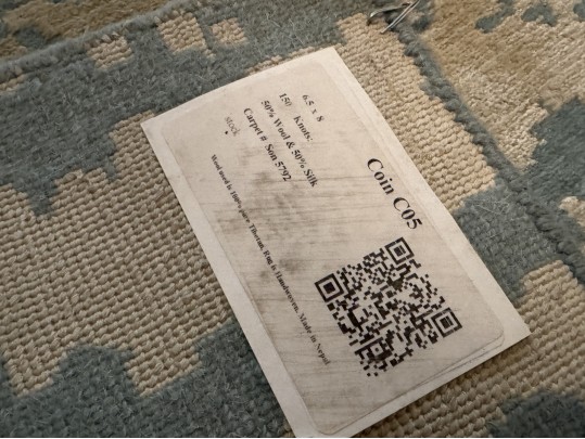 Nepalese Hand-Knotted Wool And Silk Area Carpet, 7'-10