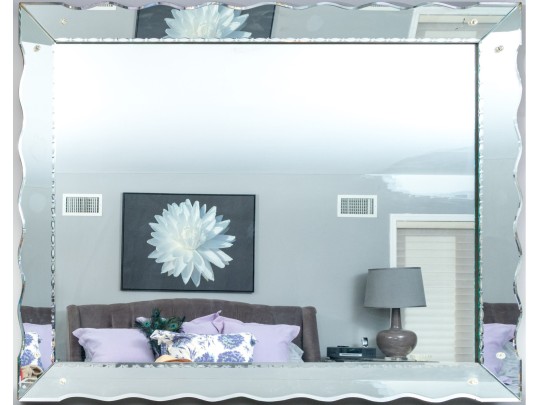 Attrib. Glen Leroux, Venetian Style Oversized Mirror