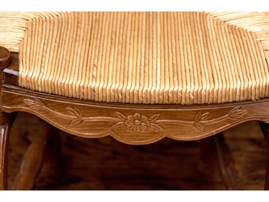 Set Of Four French Country Ladder Back Chairs