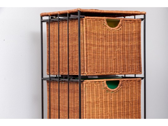 Collection Of Woven Wicker Storage