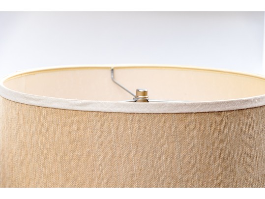 Pair Of Chrome And Faux Shell Table Lamps