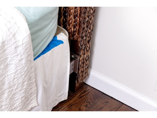 Pottery Barn Woven Seagrass Queen Headboard