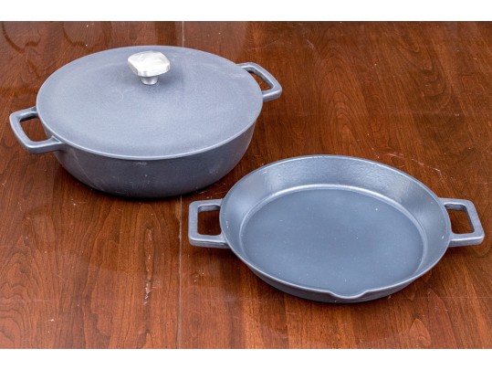 Zakarian By Dash Cast Iron Skillet And Lidded Braiser