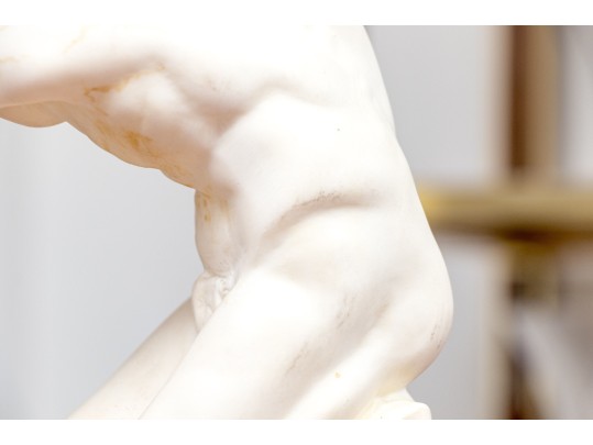 G. Ruggeri Signed Sculpture Of Discobolus Of Myron