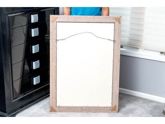 Lavish Silvered And Carved Gesso And Wood Mirror