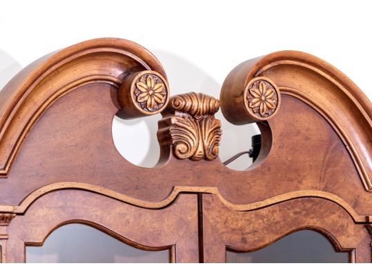 Stunning Illuminated Secretary Bow Front Chest