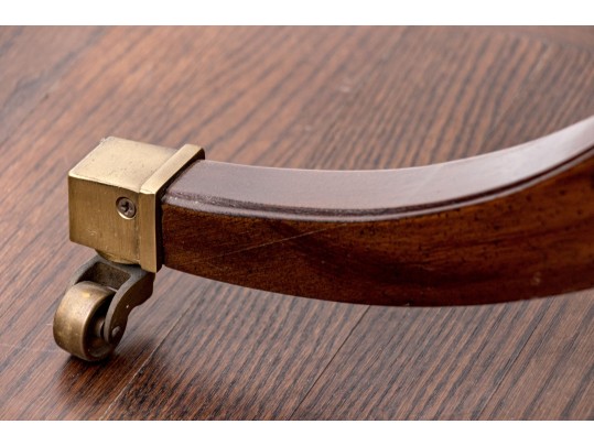 Henredon Leather Top Drum Table