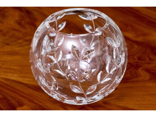 Tiffany & Co. Crystal Floral Vine Rose Bowl