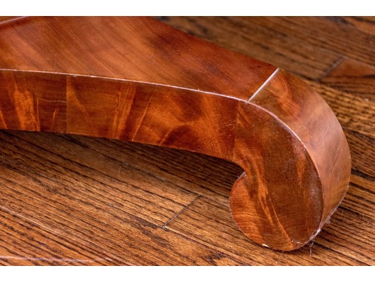 Stunning Mahogany Pedestal Flip Top Atrium Table