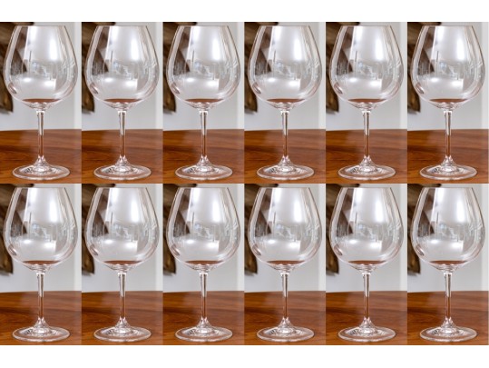 Set Of Twelve Riedel Red Wine Goblets