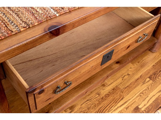 Lane Furniture Pine Two Tiered Console Table