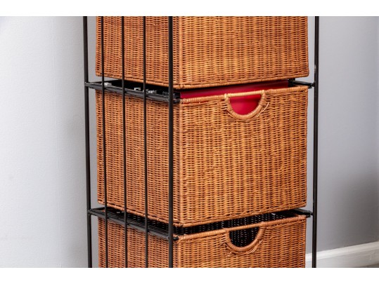 Collection Of Woven Wicker Storage