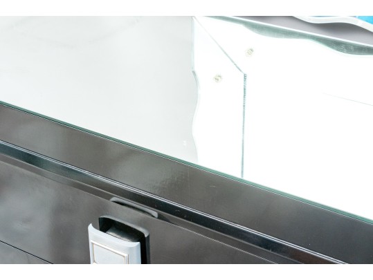 Pair Of Futurama Dresser Chests With Fitted Mirror Tops