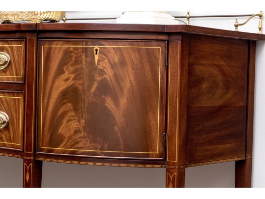Henkel Harris Federal Style Mahogany Oxbow Sideboard