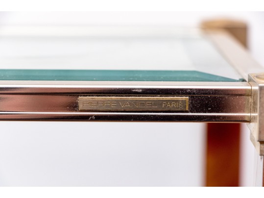 Pierre Vandel Paris Chic Glass Top Console Table