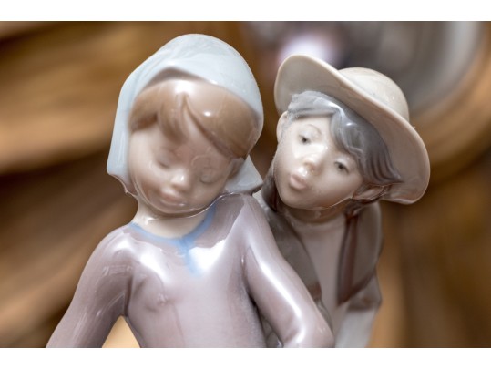 Group Of Two Lladro Porcelain Figural Sculptures