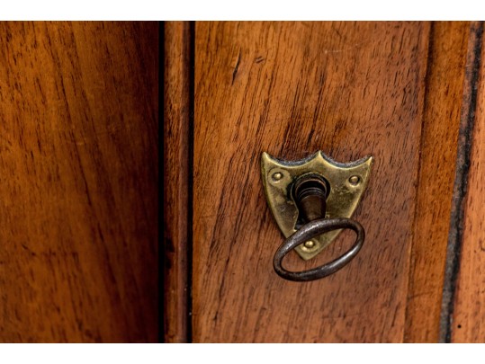 Antique Cherry Armoire Converted To Bar Cabinet From Dove Coat