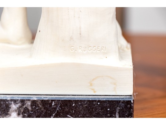 G. Ruggeri Signed Sculpture Of Discobolus Of Myron