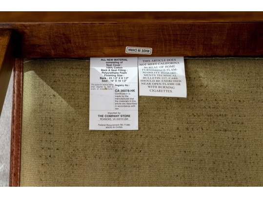 The Company Store Directors Chair, Collapsible Faux Bamboo And Rattan 