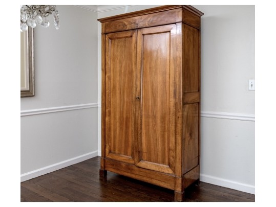 Antique Cherry Armoire Converted To Bar Cabinet From Dove Coat