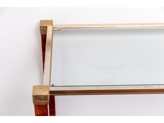 Pierre Vandel Paris Chic Glass Top Console Table