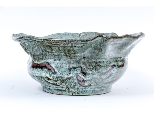 Well Potted Large Signed Studio Pottery Centerpiece Bowl