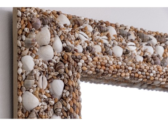 Decorative Shell Encrusted Framed Mirror