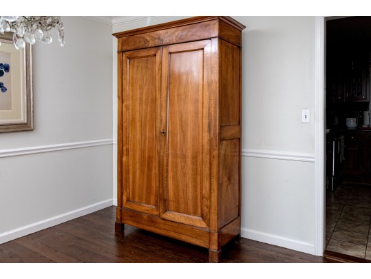 Antique Cherry Armoire Converted To Bar Cabinet From Dove Coat