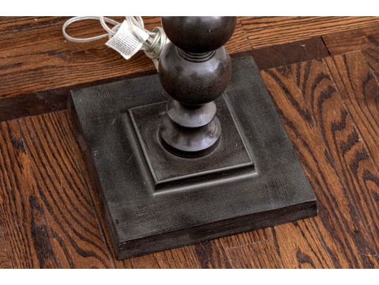 Pair Of Jamie Young Bobbin Turned Floor Lamps