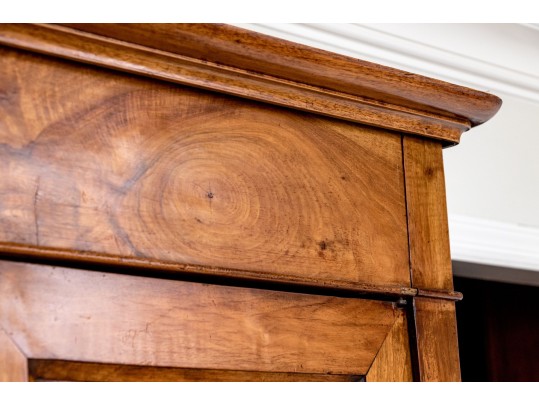 Antique Cherry Armoire Converted To Bar Cabinet From Dove Coat