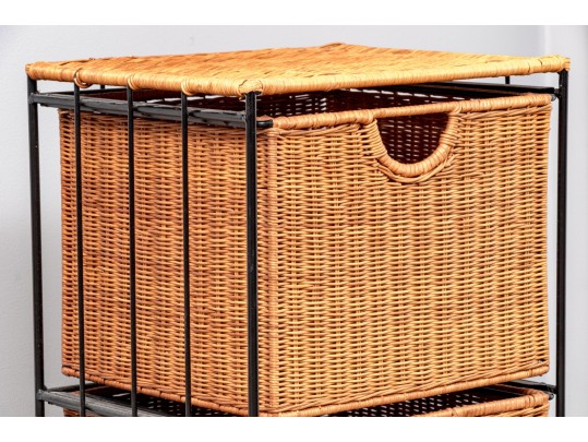 Collection Of Woven Wicker Storage