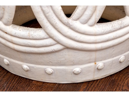 Pair Of Oversized Ceramic Garden Stools