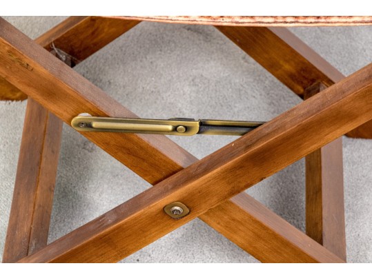 The Company Store Directors Chair, Collapsible Faux Bamboo And Rattan 