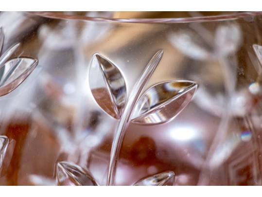 Tiffany & Co. Crystal Floral Vine Rose Bowl