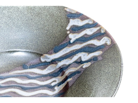 Signed Studio Pottery Centerpiece Bowl