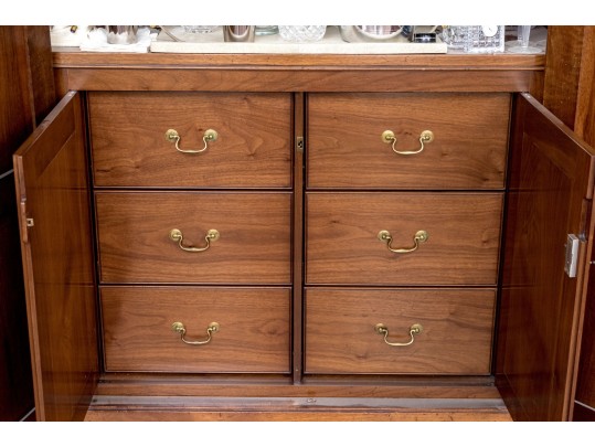 Antique Cherry Armoire Converted To Bar Cabinet From Dove Coat