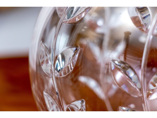 Tiffany & Co. Crystal Floral Vine Rose Bowl