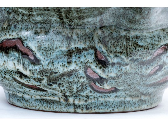 Well Potted Large Signed Studio Pottery Centerpiece Bowl