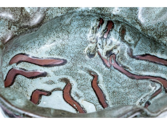 Well Potted Large Signed Studio Pottery Centerpiece Bowl