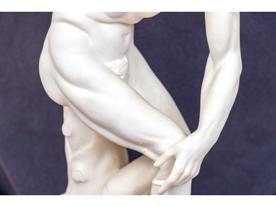 G. Ruggeri Signed Sculpture Of Discobolus Of Myron